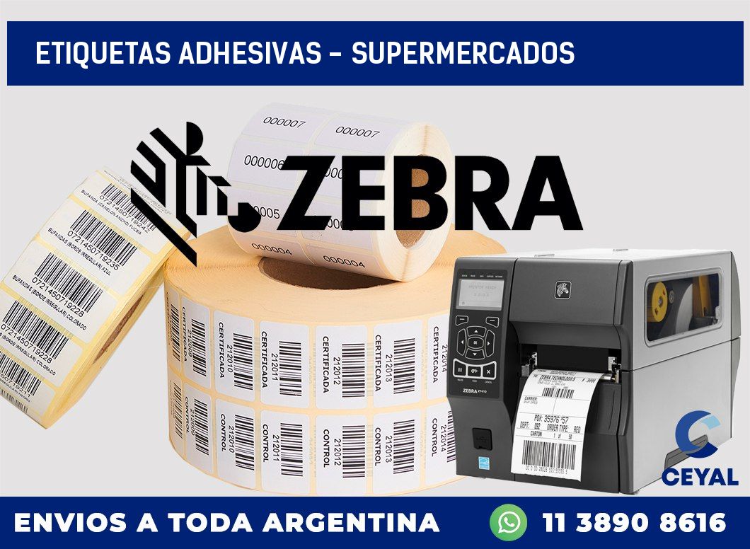 etiquetas adhesivas – supermercados