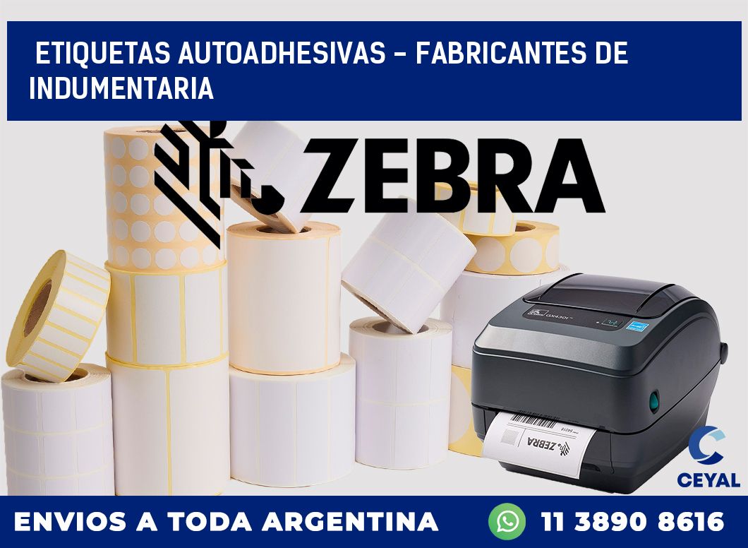 etiquetas autoadhesivas – Fabricantes de indumentaria