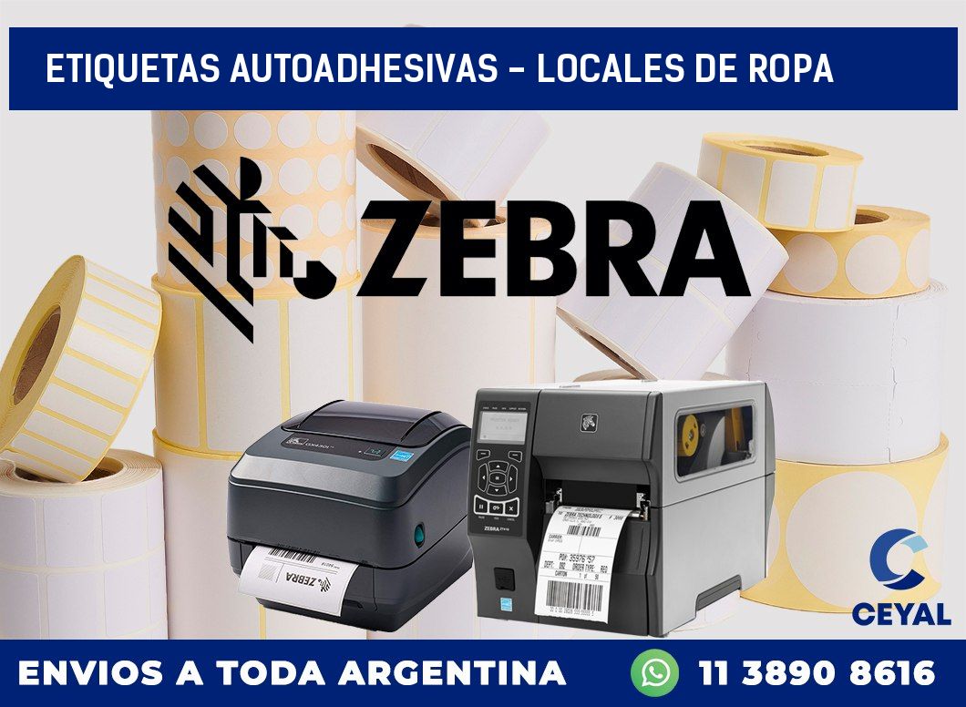 etiquetas autoadhesivas – Locales de ropa