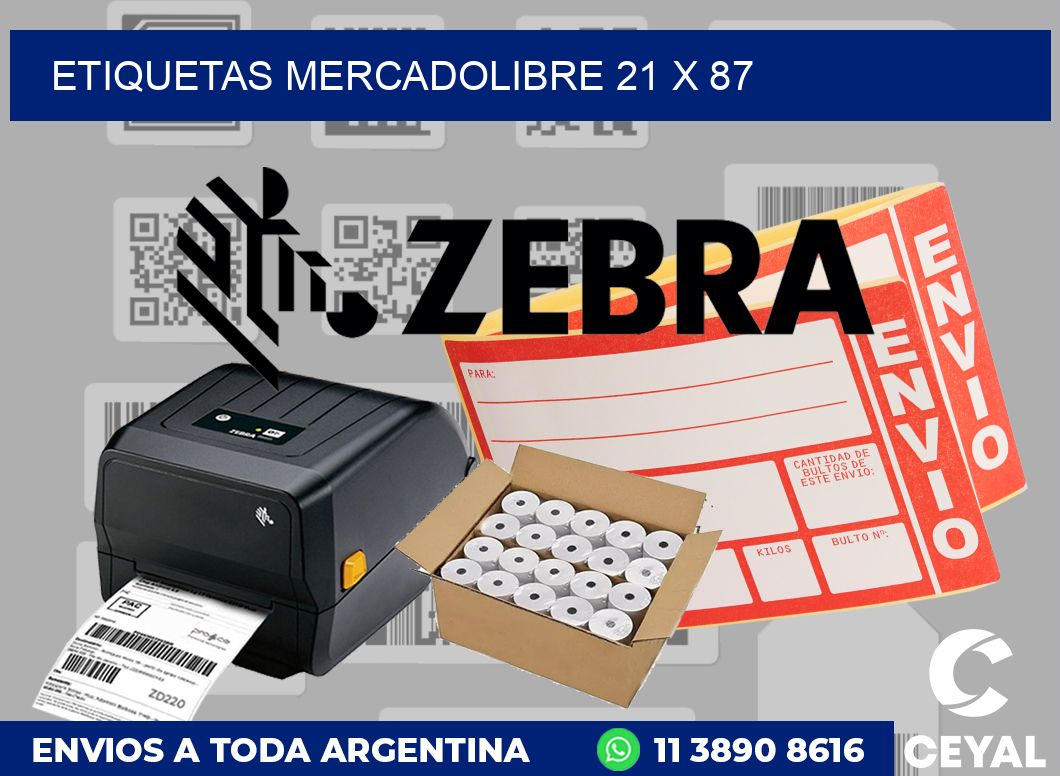 etiquetas mercadolibre 21 x 87