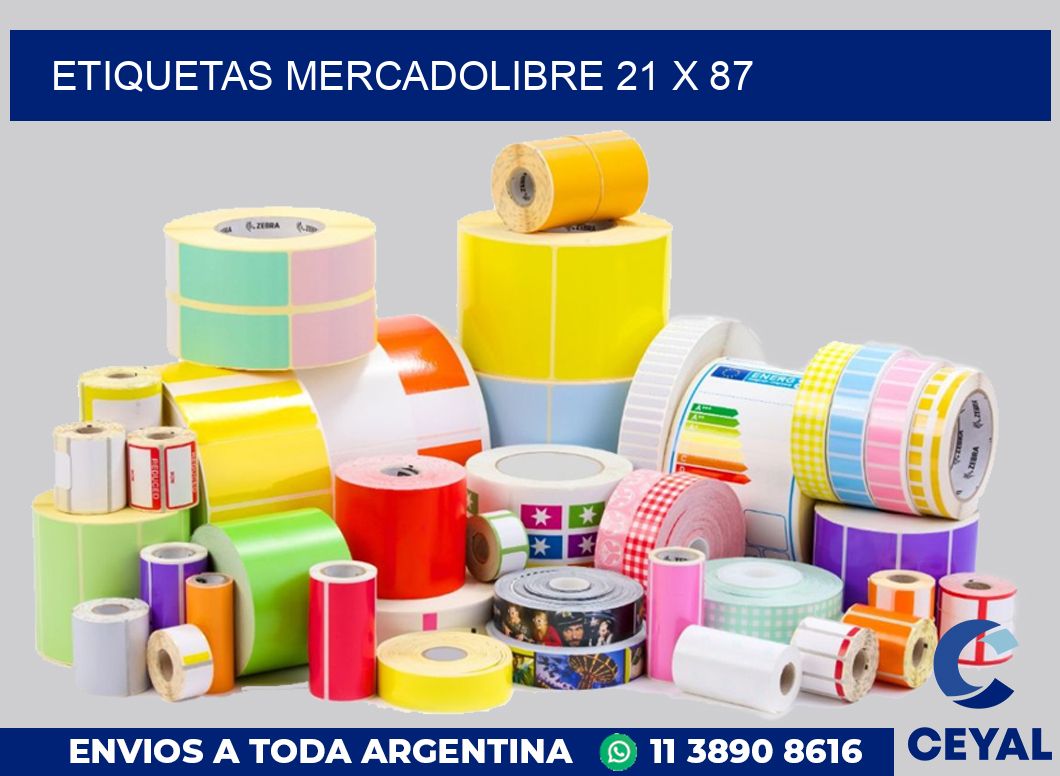 etiquetas mercadolibre 21 x 87