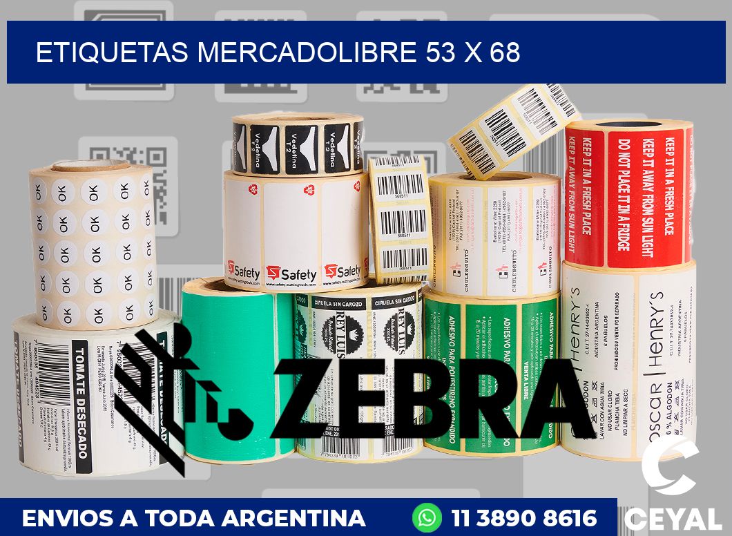 etiquetas mercadolibre 53 x 68