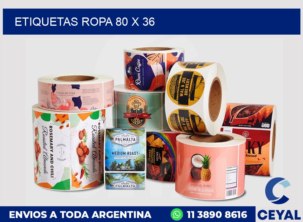 etiquetas ropa 80 x 36