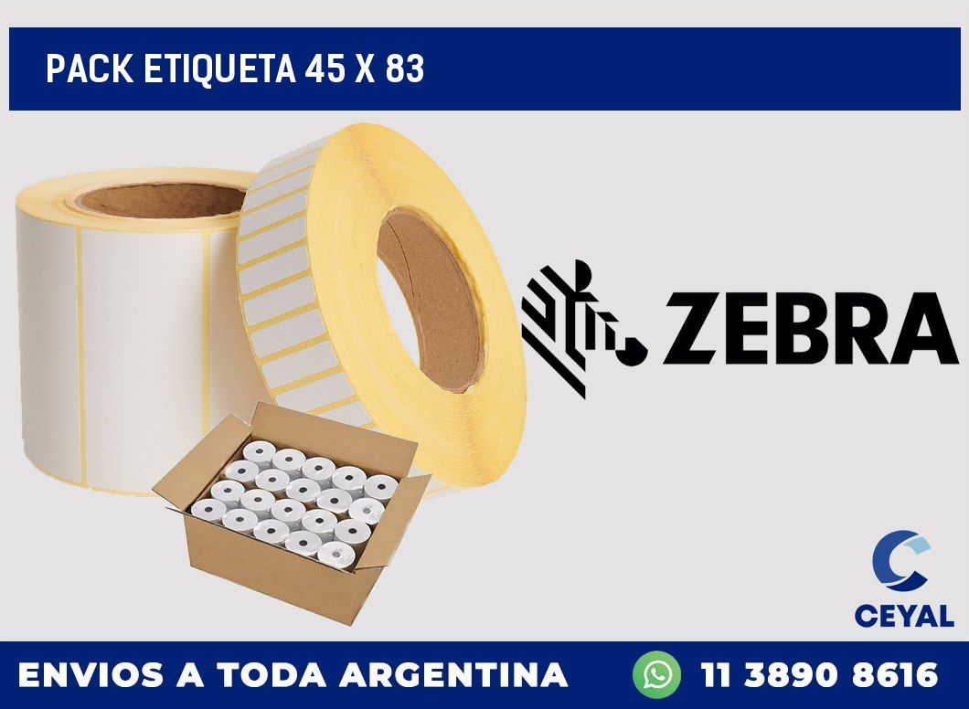 pack etiqueta 45 x 83