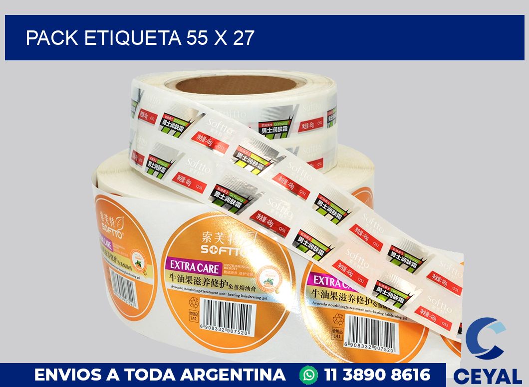 pack etiqueta 55 x 27