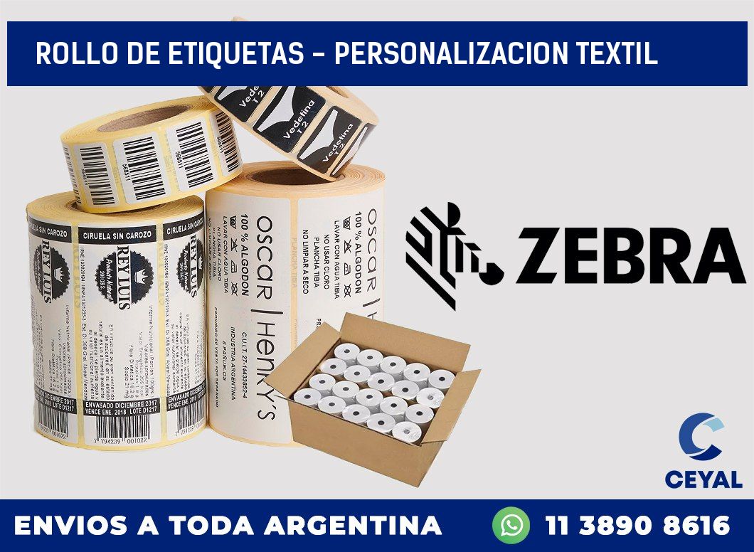 rollo de etiquetas – personalizacion textil