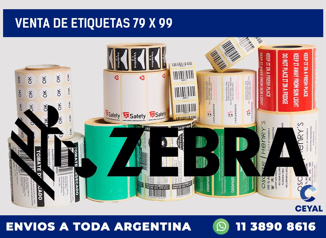 venta de etiquetas 79 x 99