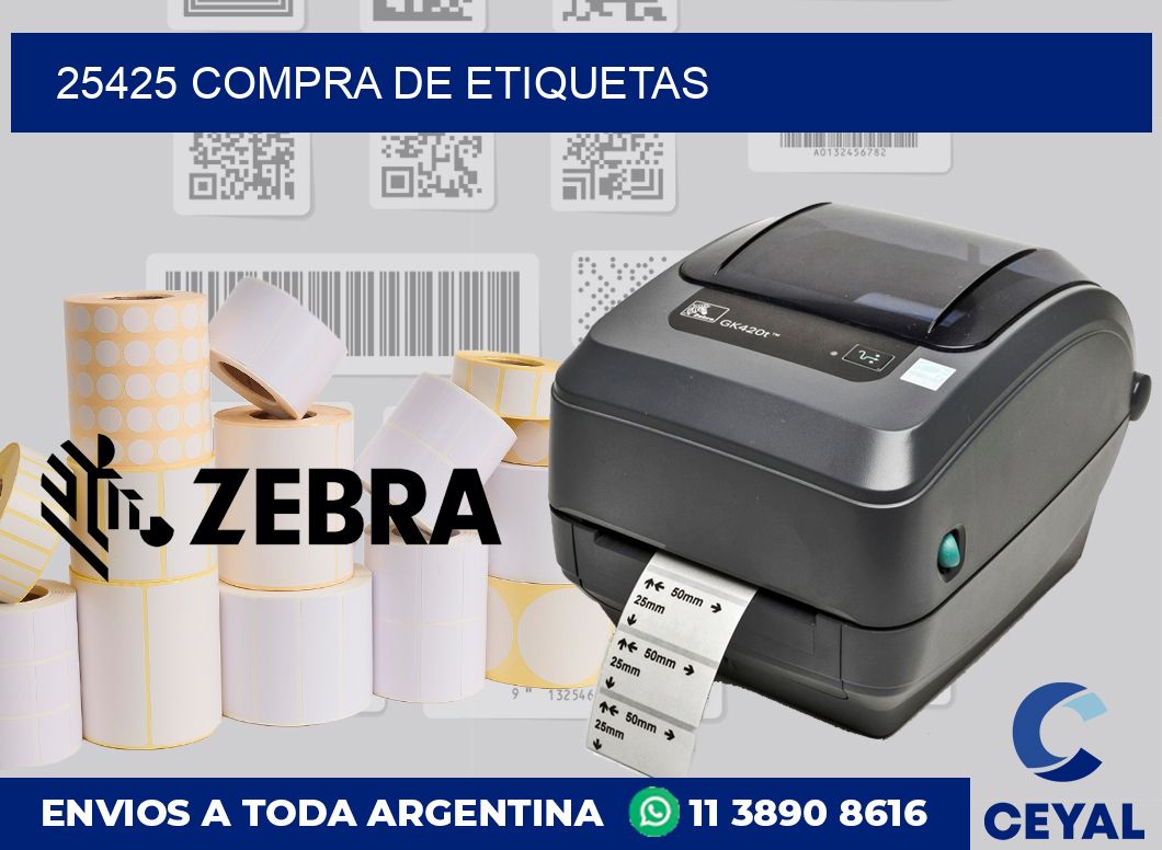 25425 compra de etiquetas