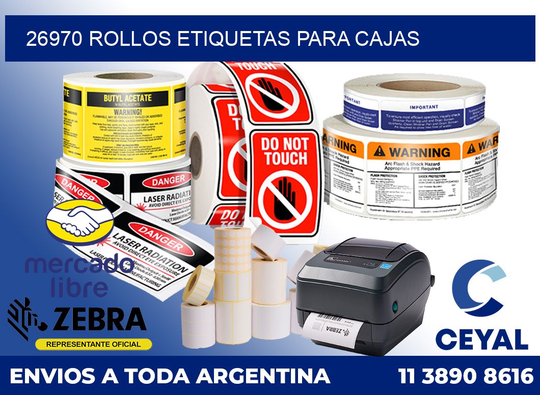 26970 Rollos etiquetas para cajas