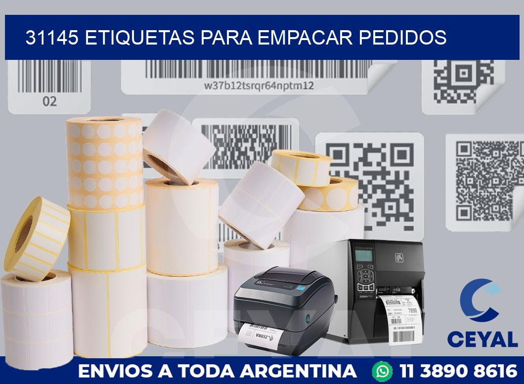 31145 Etiquetas para empacar pedidos