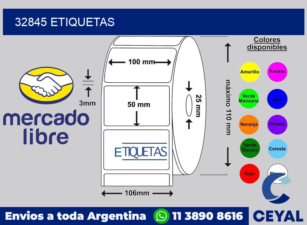 32845 etiquetas