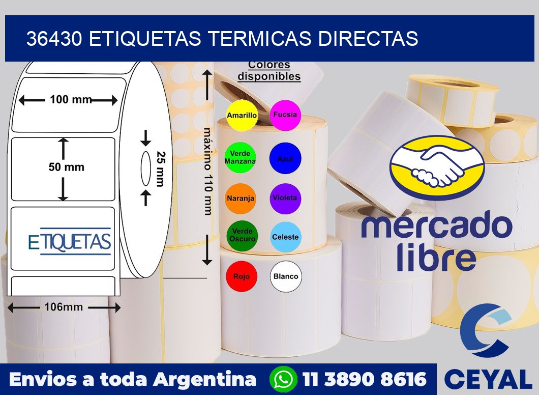 36430 Etiquetas termicas directas