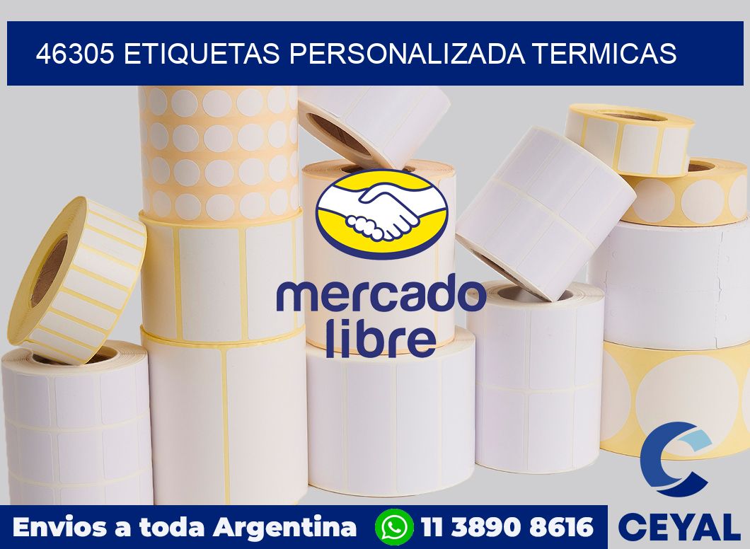 46305 etiquetas personalizada termicas