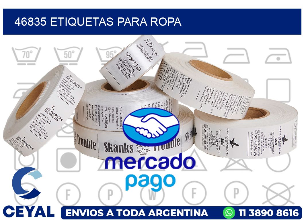 46835 Etiquetas para ropa