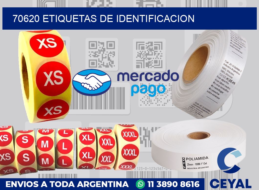 70620 Etiquetas de identificacion