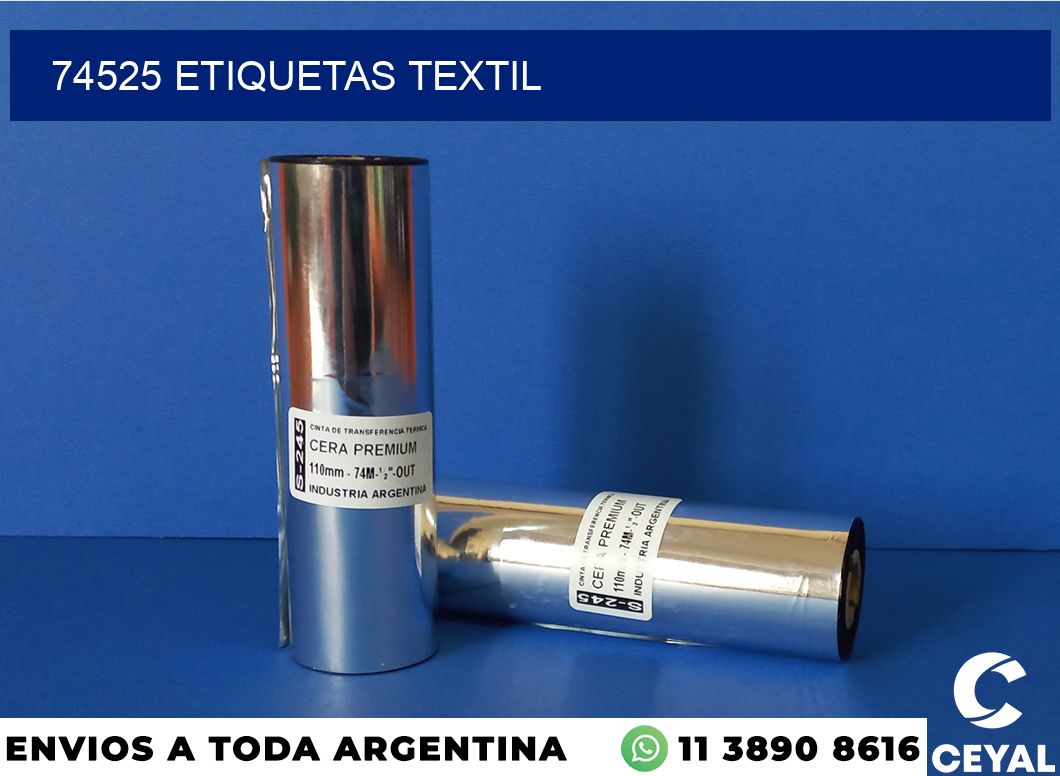 74525 etiquetas textil