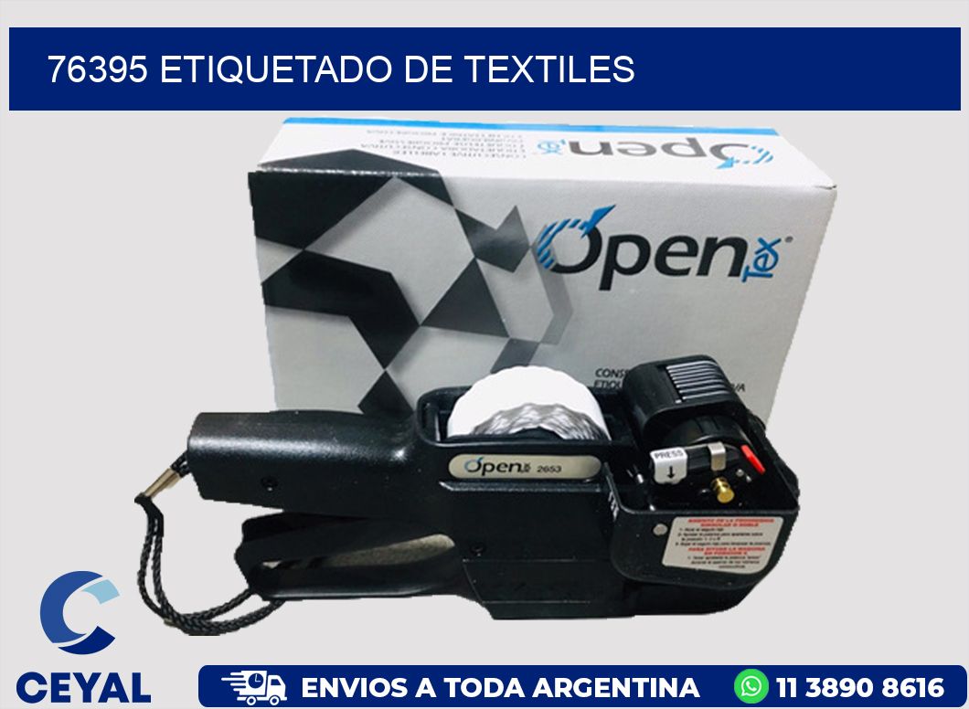 76395 Etiquetado de textiles