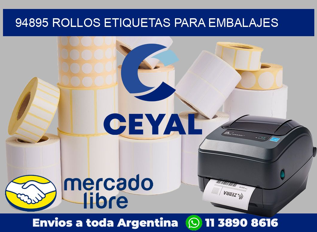 94895 Rollos etiquetas para embalajes