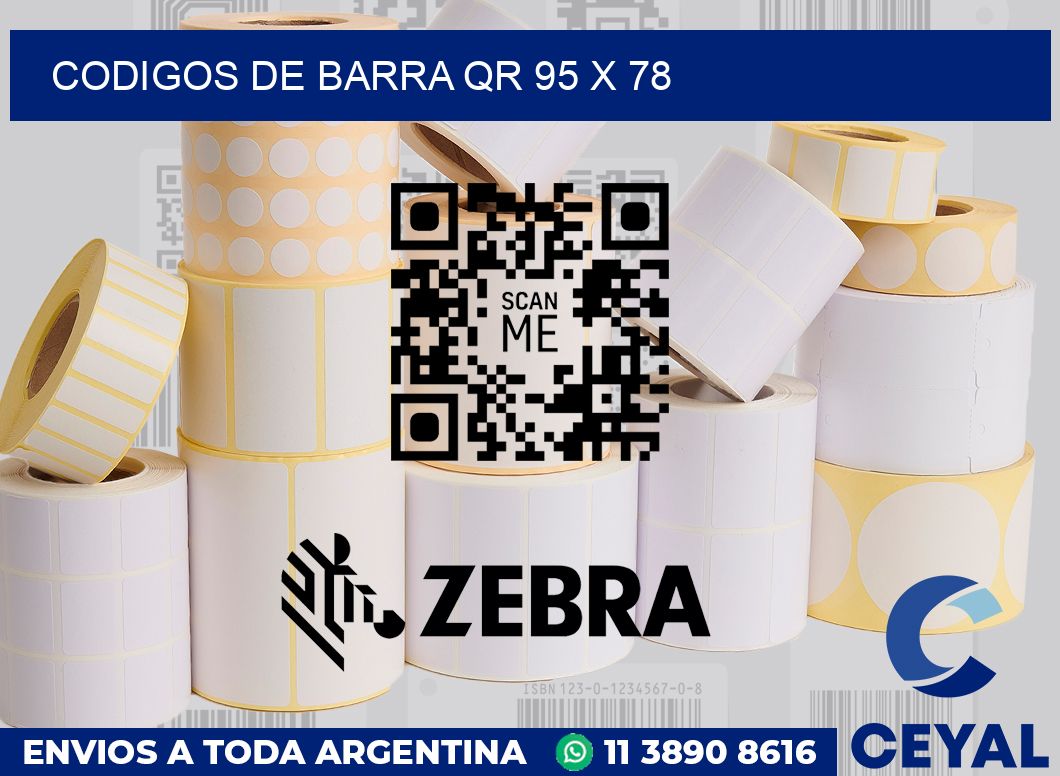 Codigos de barra QR 95 x 78