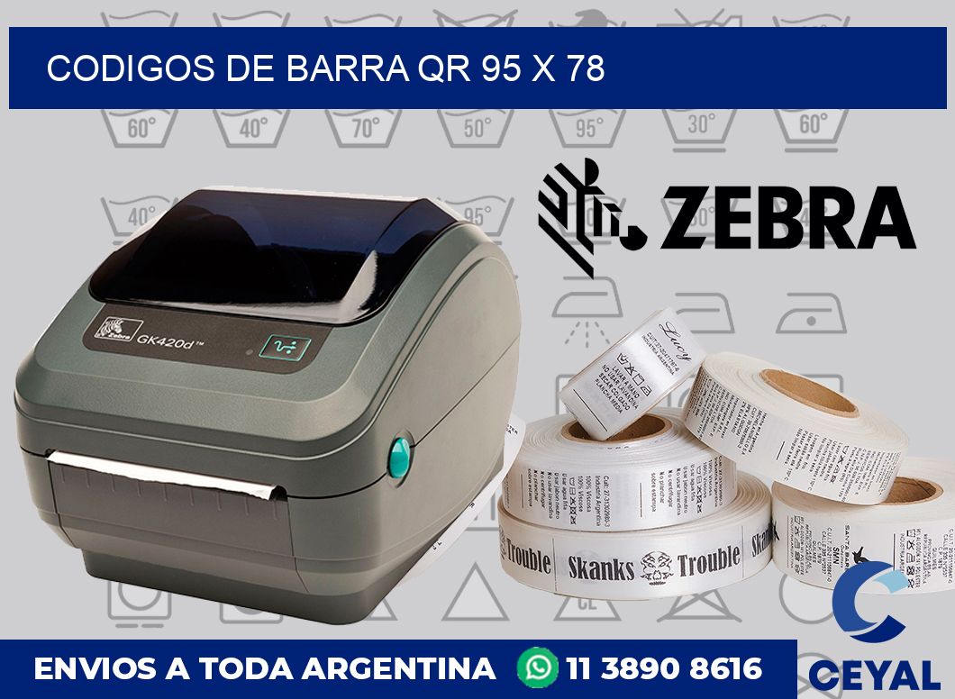 Codigos de barra QR 95 x 78