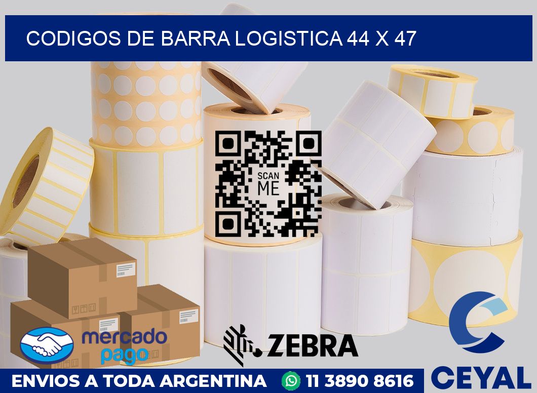 Codigos de barra logistica 44 x 47