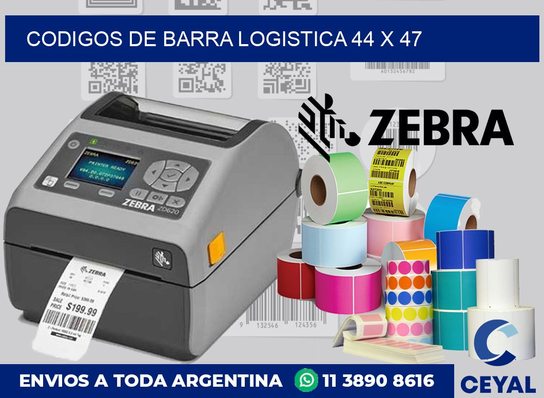 Codigos de barra logistica 44 x 47