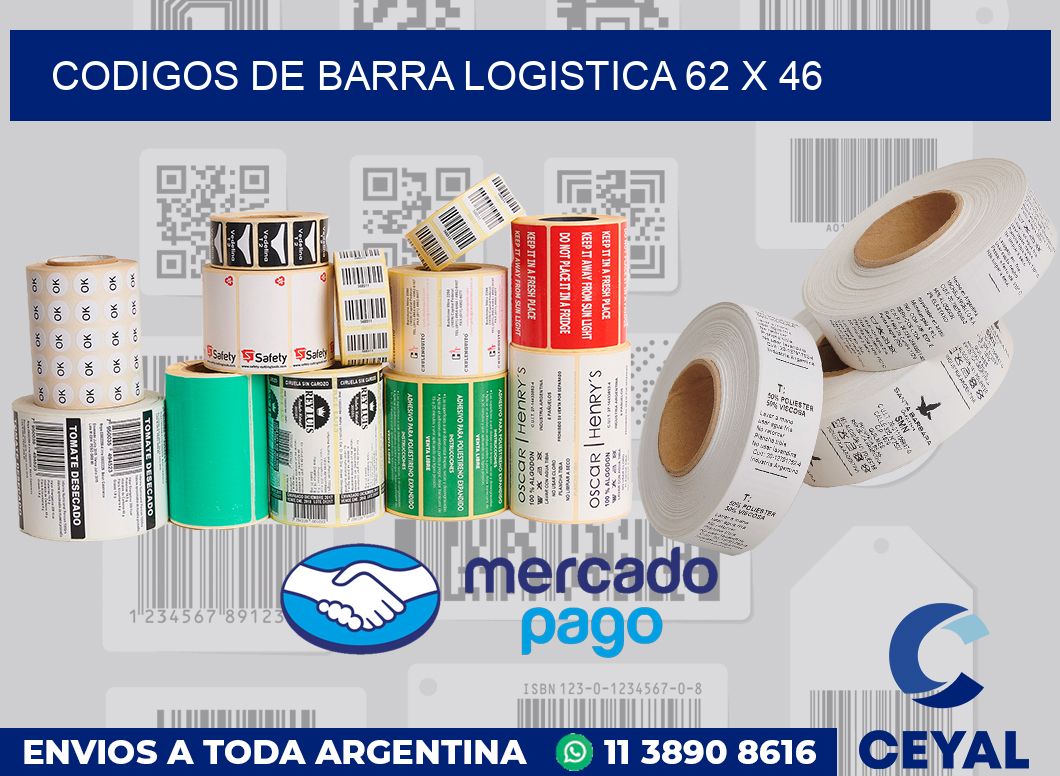 Codigos de barra logistica 62 x 46