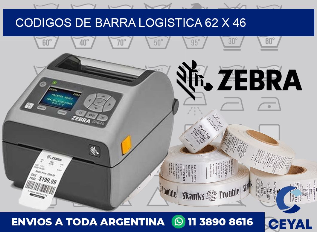 Codigos de barra logistica 62 x 46