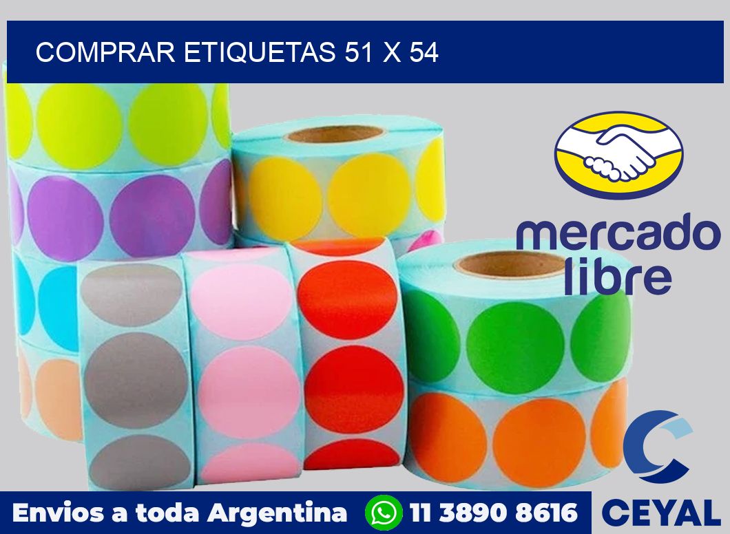 Comprar etiquetas 51 x 54