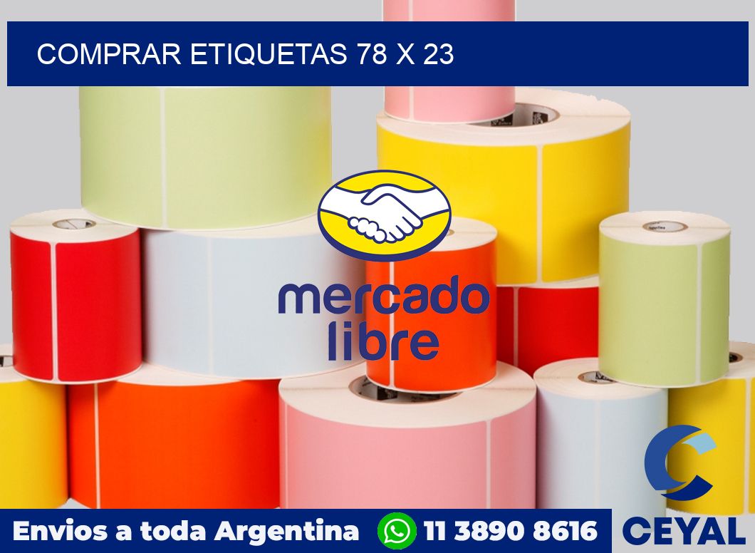 Comprar etiquetas 78 x 23