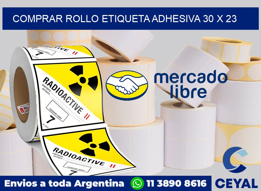 Comprar rollo etiqueta adhesiva 30 x 23