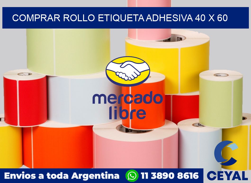 Comprar rollo etiqueta adhesiva 40 x 60