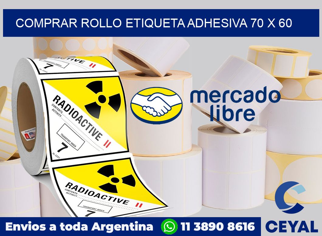 Comprar rollo etiqueta adhesiva 70 x 60