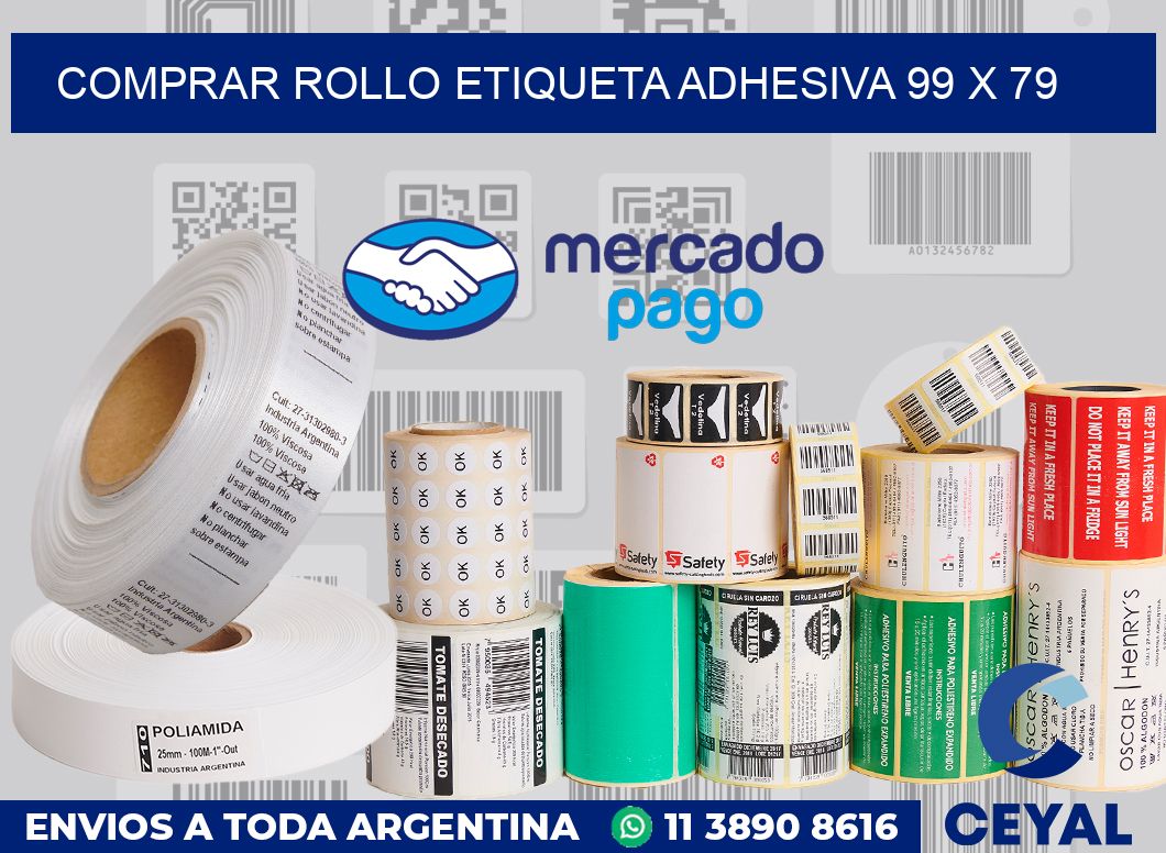 Comprar rollo etiqueta adhesiva 99 x 79