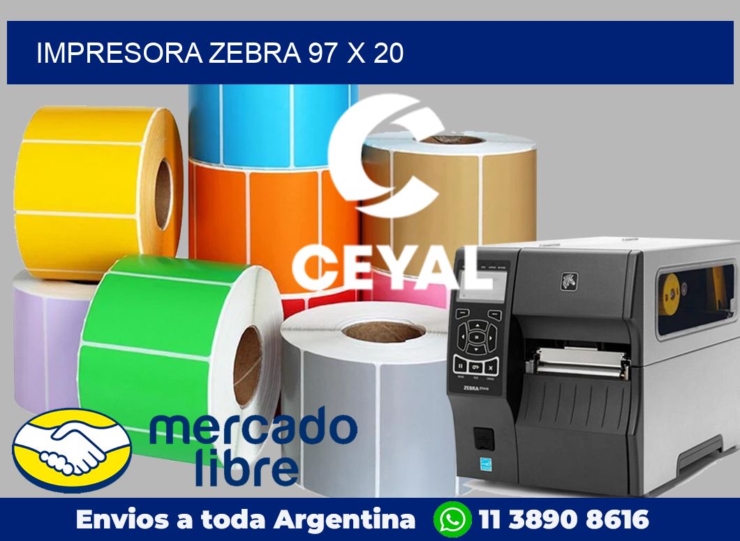 Impresora Zebra 97 x 20