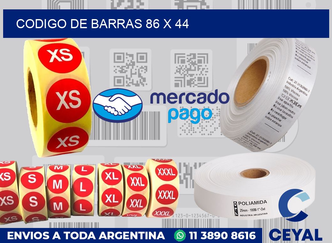 codigo de barras 86 x 44