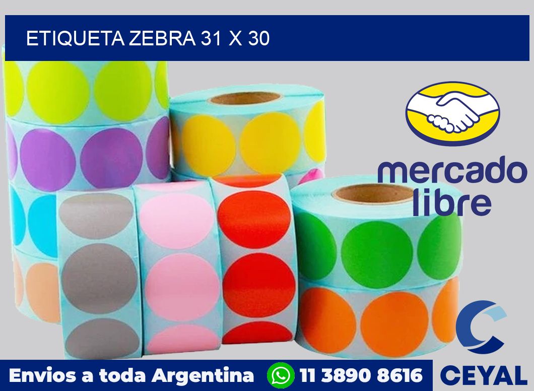 etiqueta zebra 31 x 30