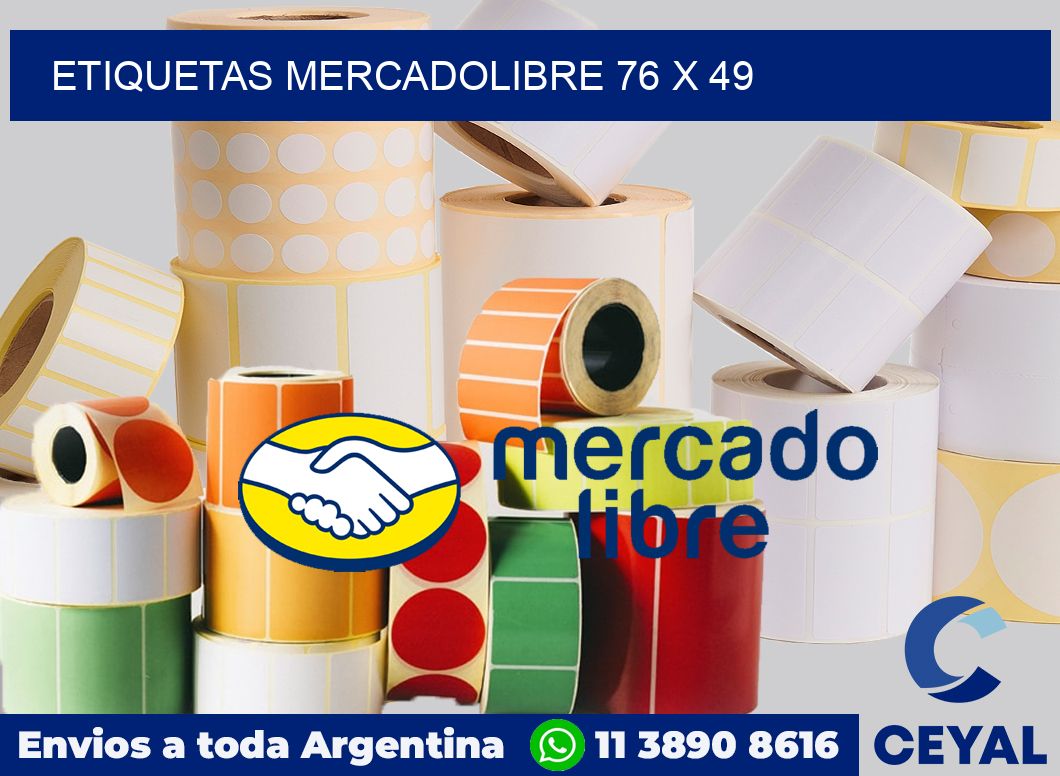 etiquetas mercadolibre 76 x 49