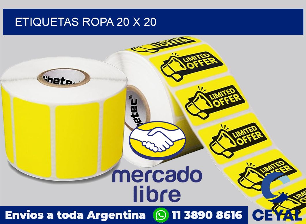 etiquetas ropa 20 x 20