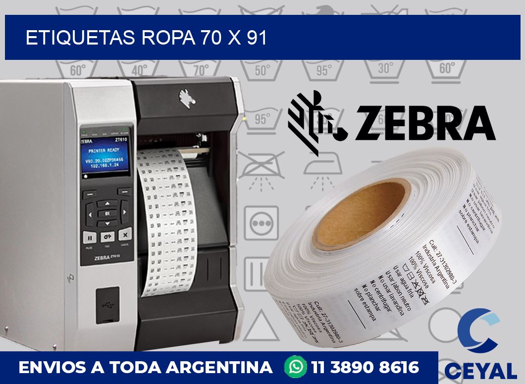 etiquetas ropa 70 x 91