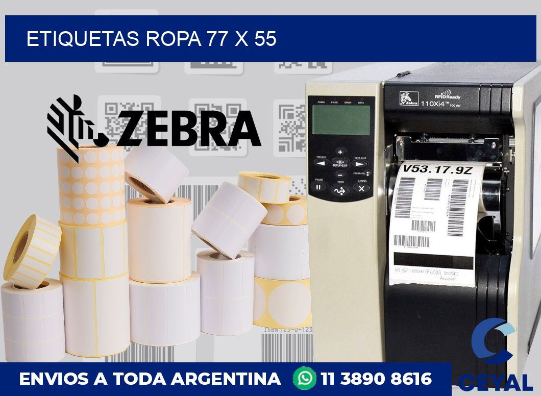 etiquetas ropa 77 x 55