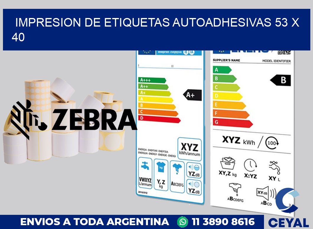 impresion de etiquetas autoadhesivas 53 x 40