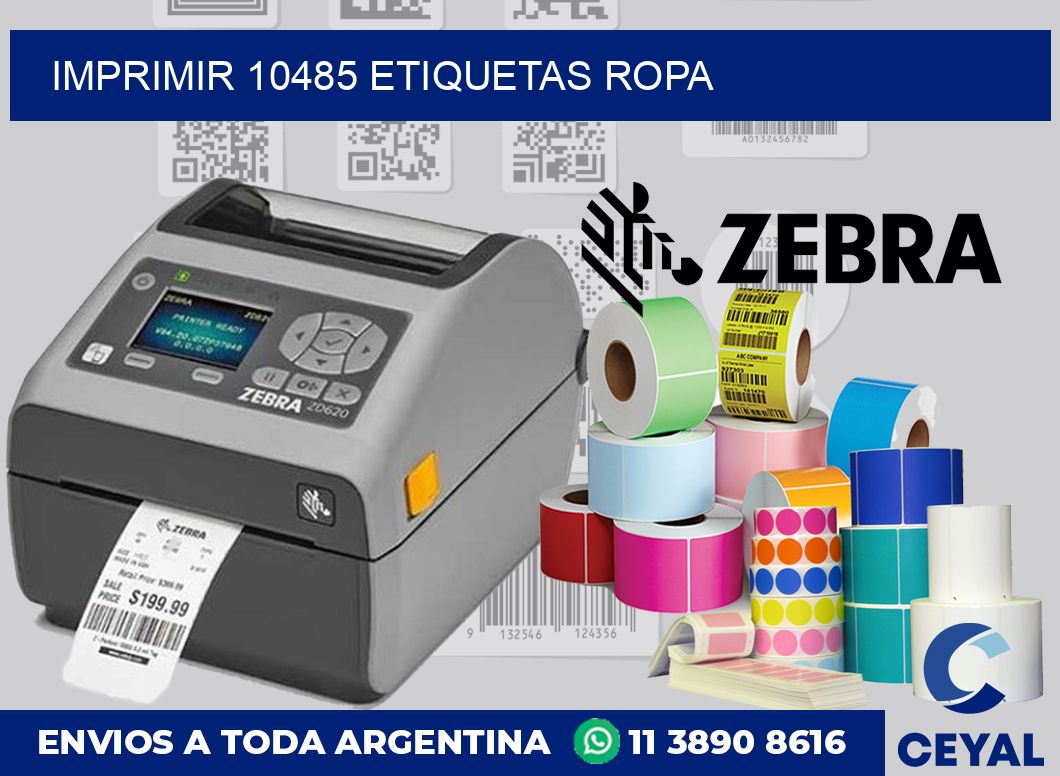 imprimir 10485 etiquetas ropa