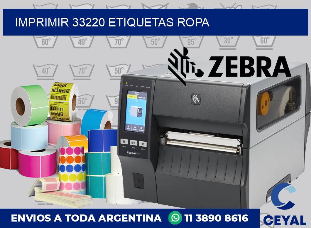 imprimir 33220 etiquetas ropa