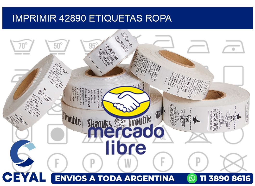 imprimir 42890 etiquetas ropa