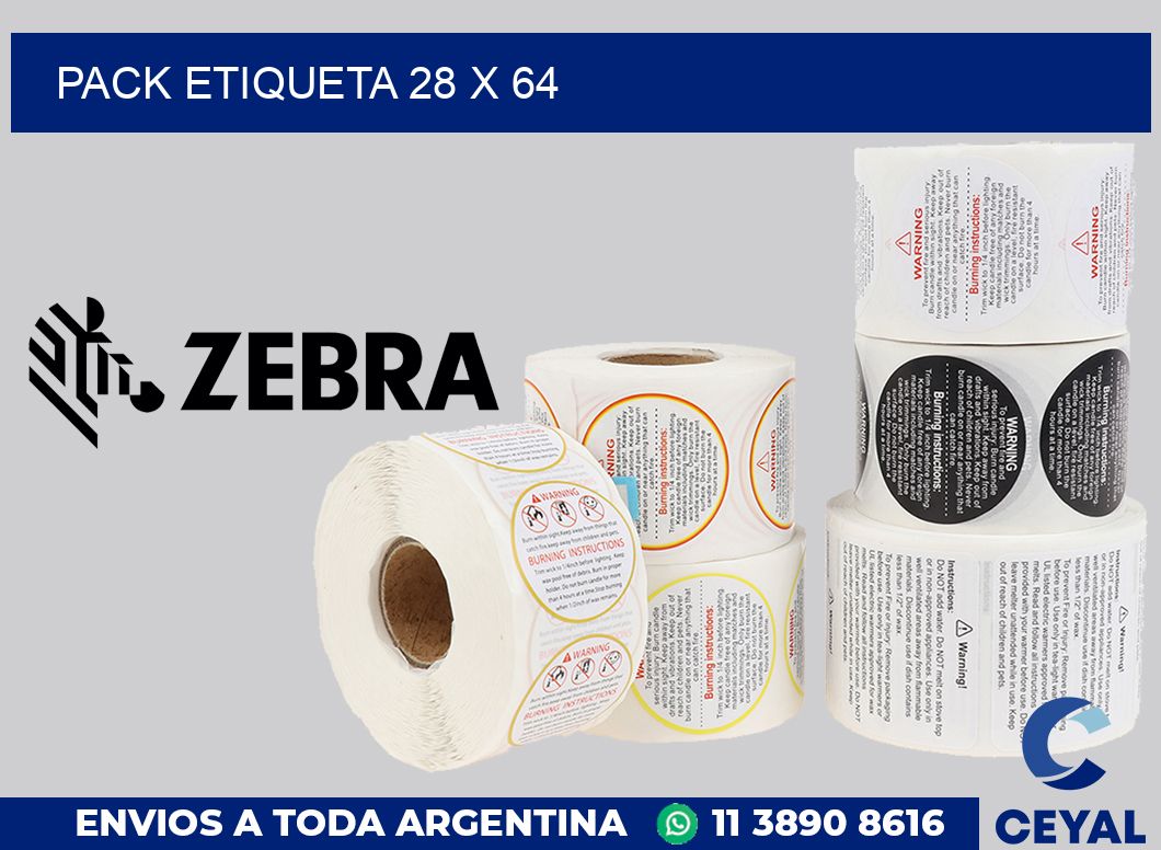 pack etiqueta 28 x 64