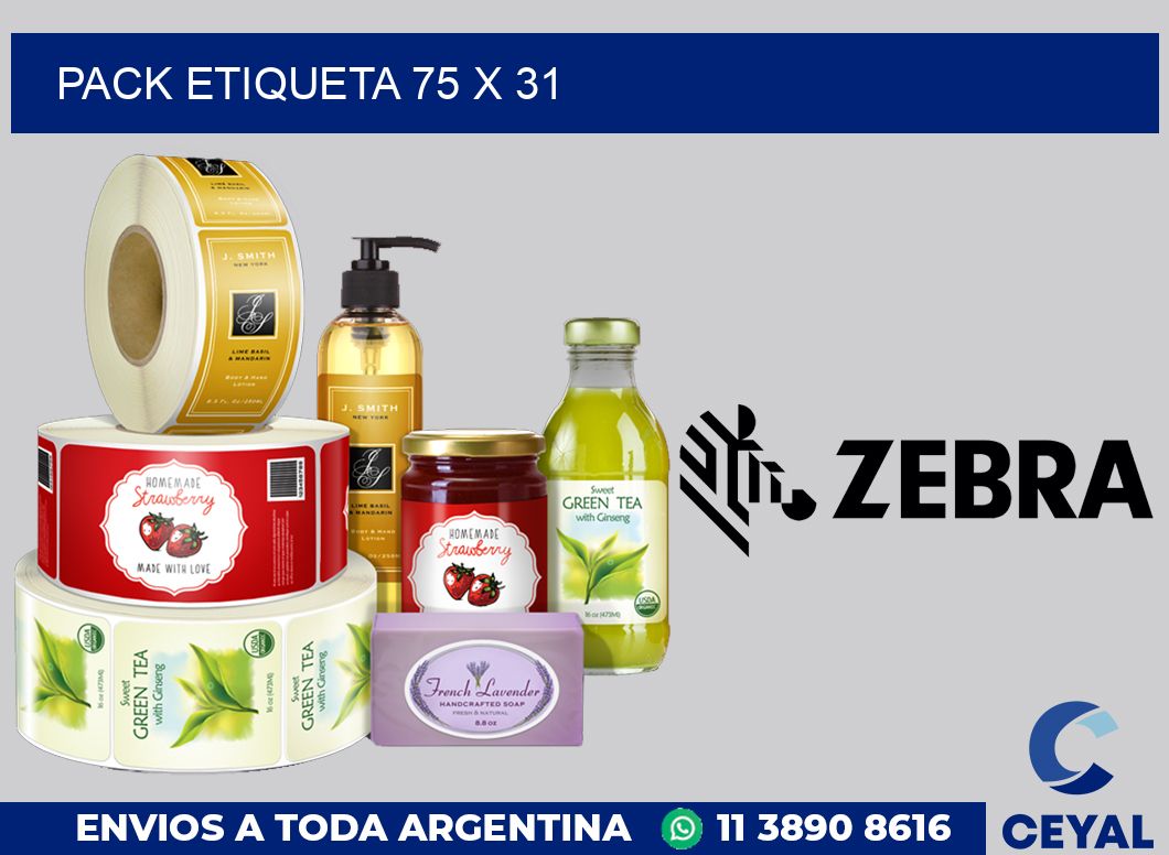 pack etiqueta 75 x 31