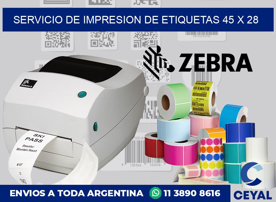 servicio de impresion de etiquetas 45 x 28