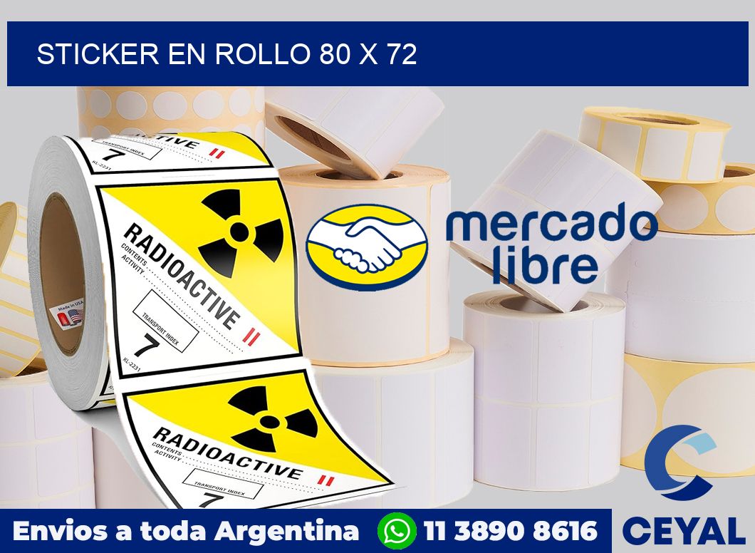 sticker en rollo 80 x 72