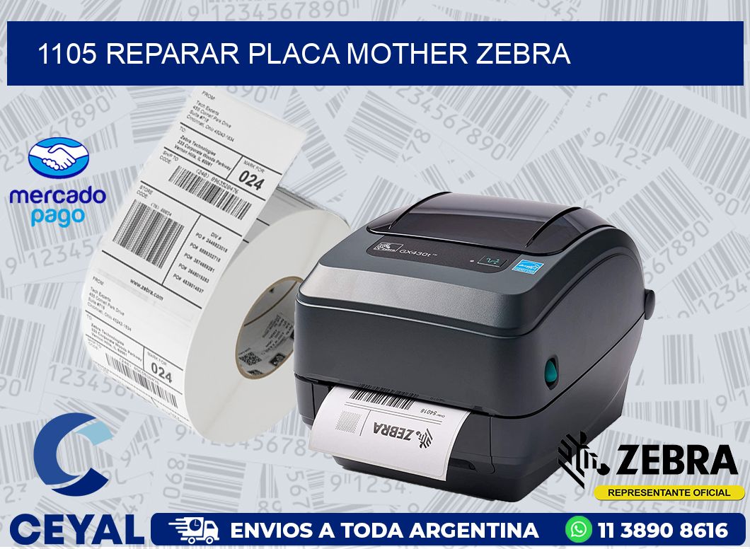 1105 REPARAR PLACA MOTHER ZEBRA